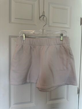 nuuds White Knit Athletic Shorts